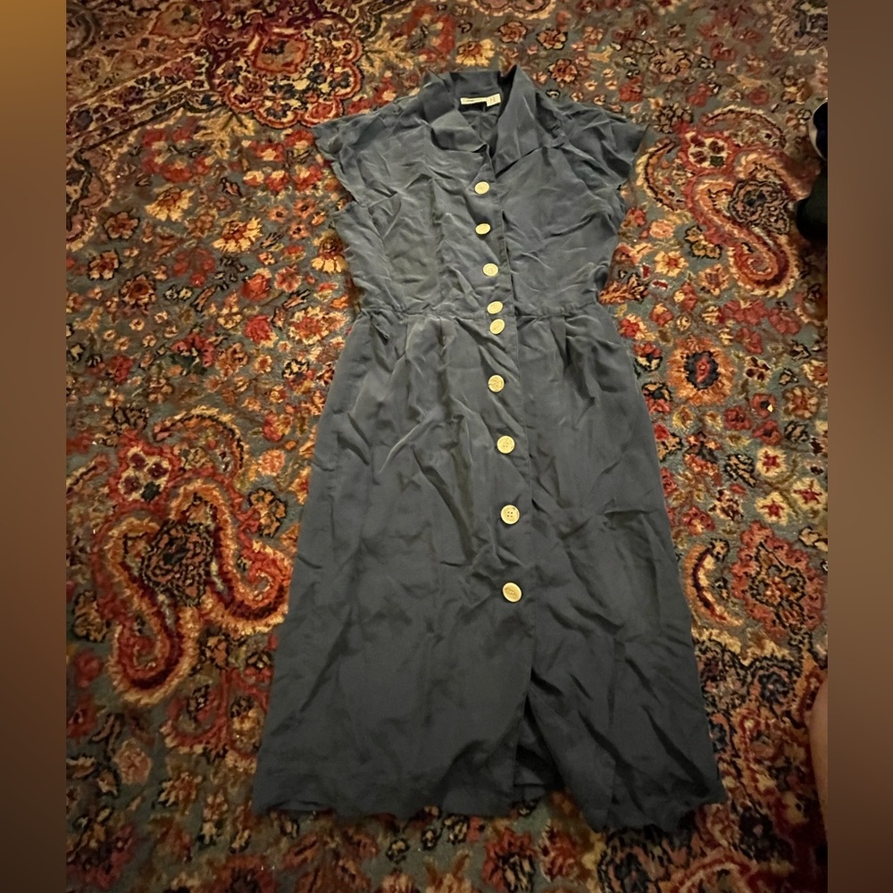 Vintage collared dress, buttery soft